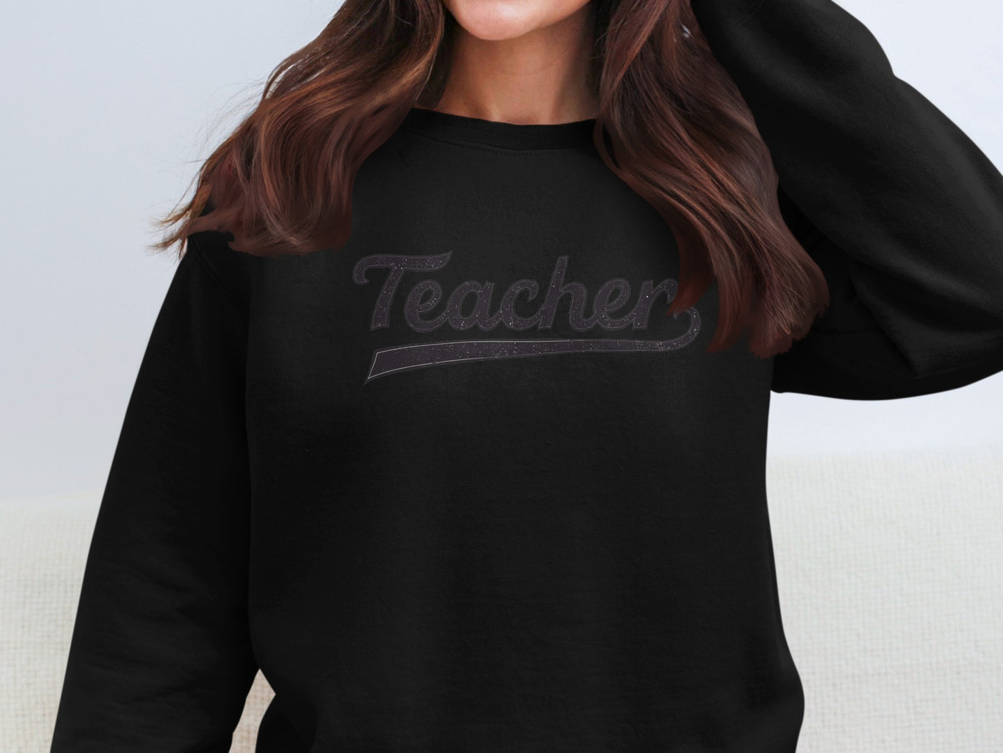 Stylish Black Teacher Sweatshirt for Women
