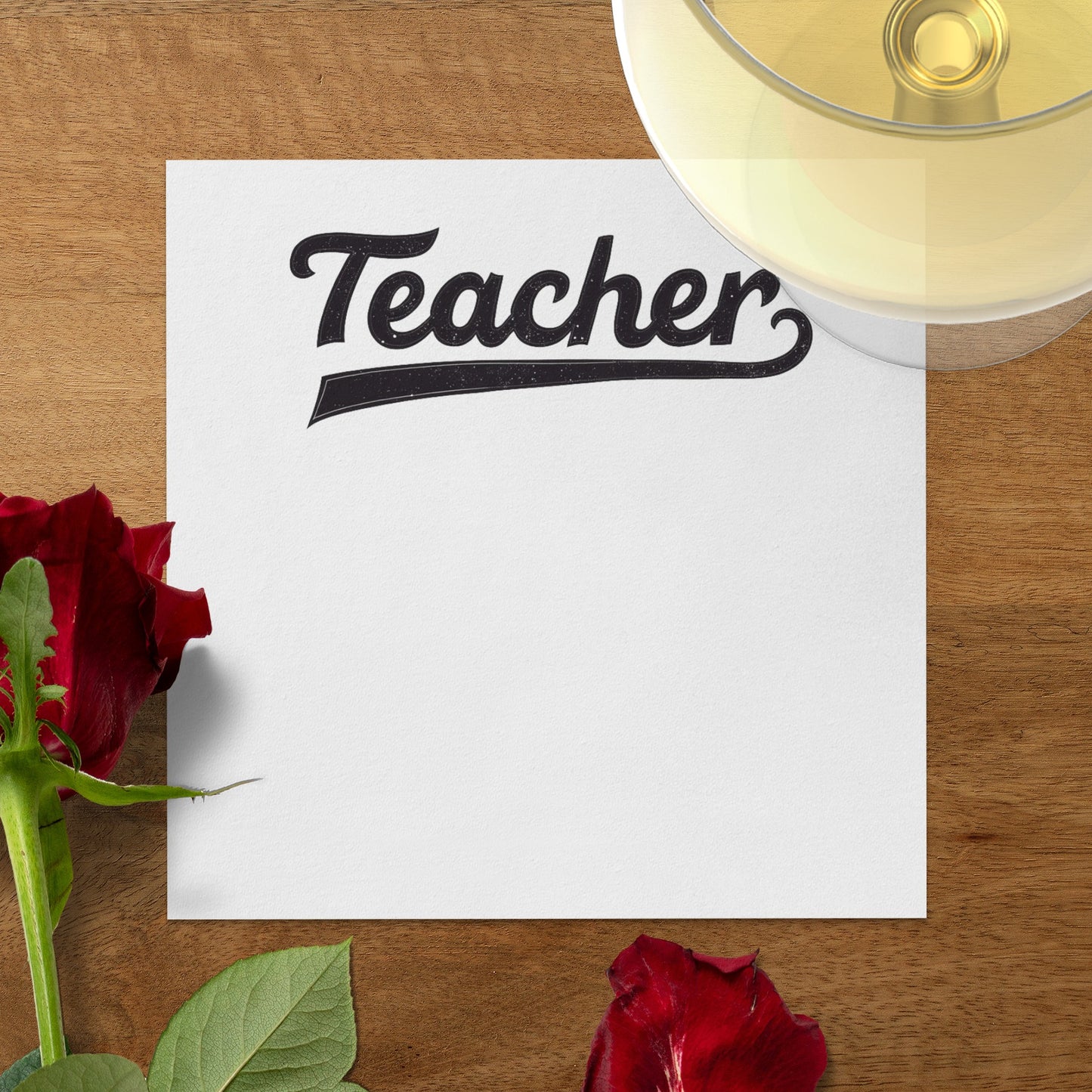 Teacher Design Custom Note Card product