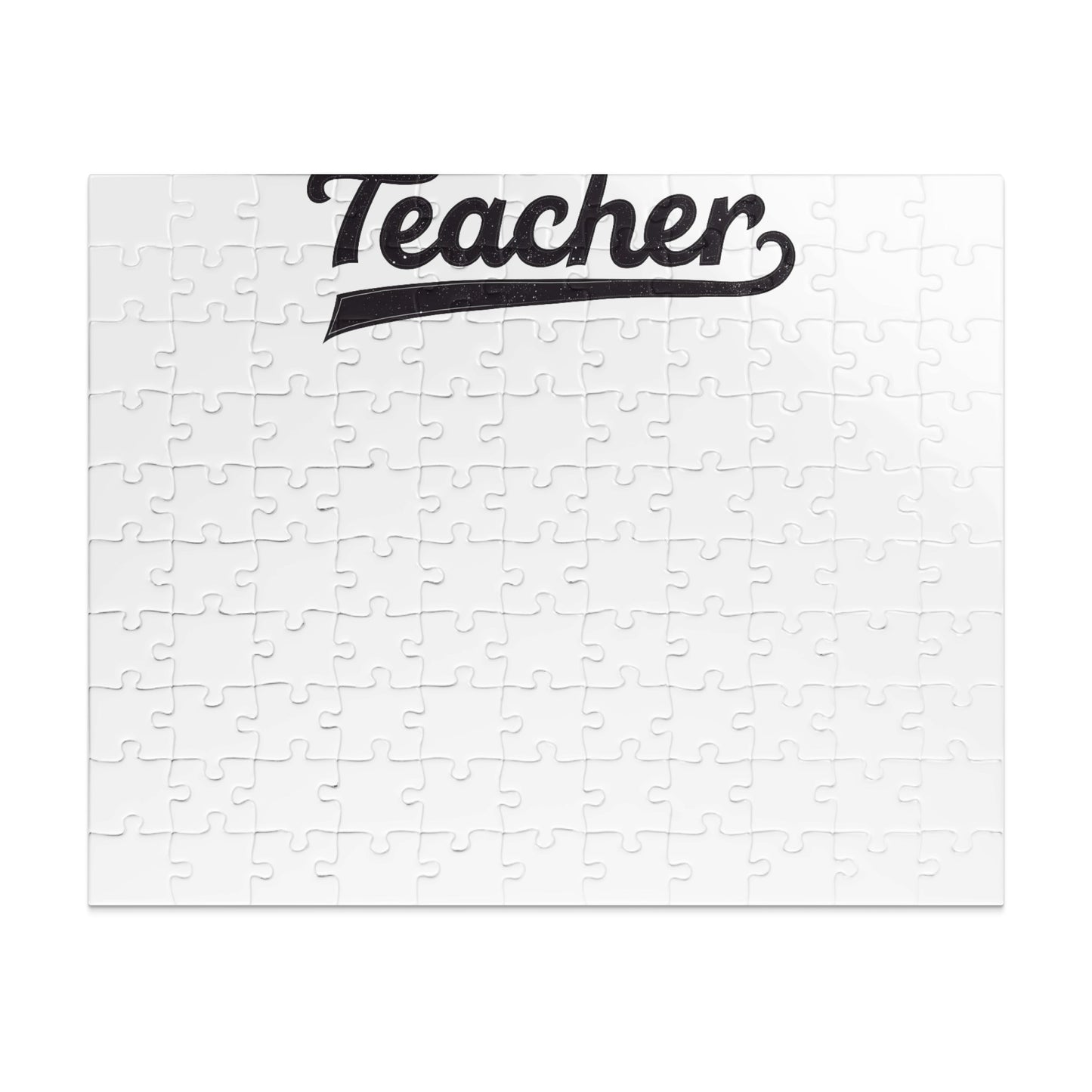 Teacher Text Print Design Puzzle