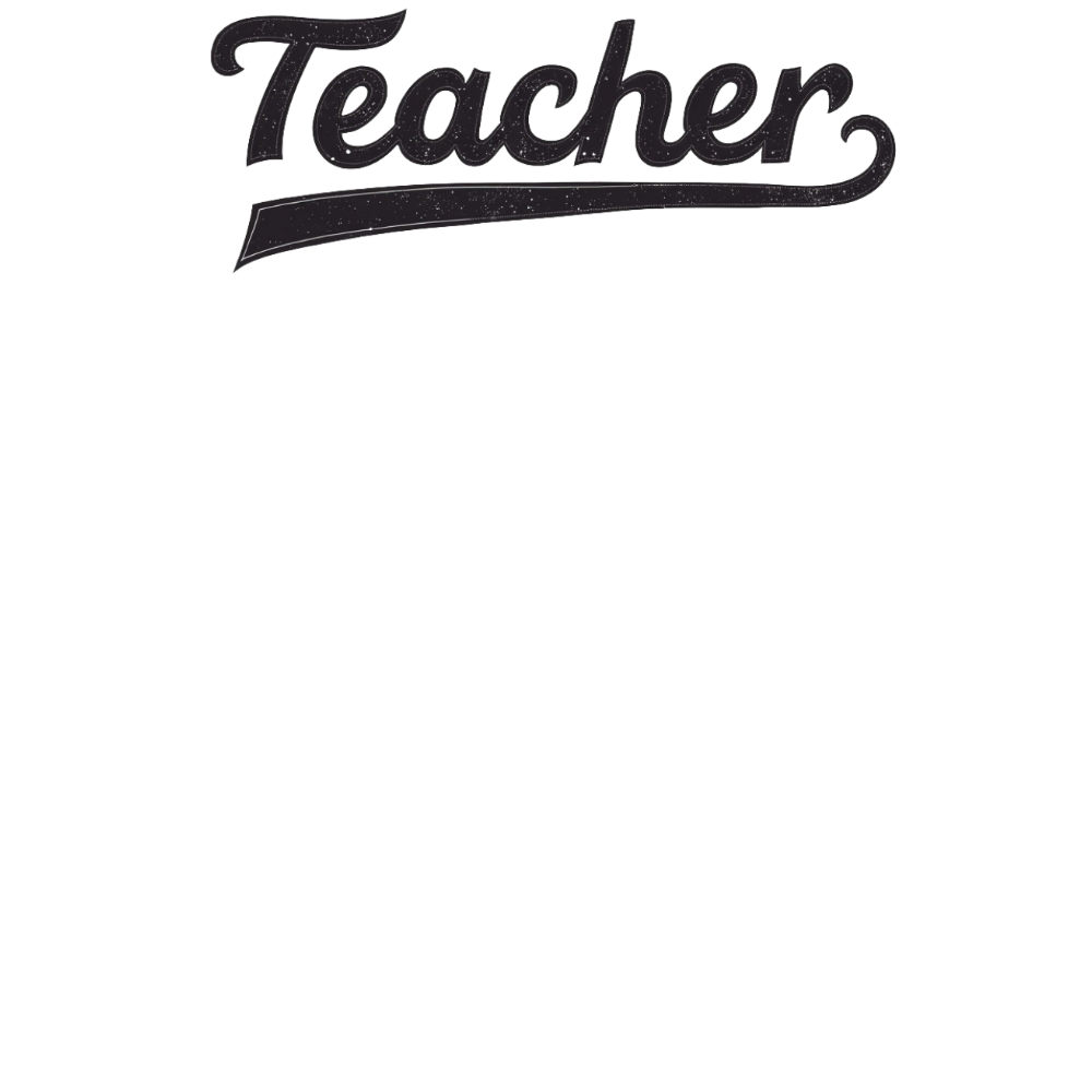 Teacher Script Handwritten Style Vinyl Decal, Black Script Lettering Sticker, Elegant Car or Laptop Decoration, Personalizable Gift for