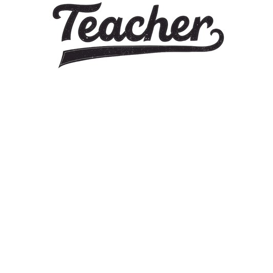 Teacher Script Handwritten Style Vinyl Decal, Black Script Lettering Sticker, Elegant Car or Laptop Decoration, Personalizable Gift for
