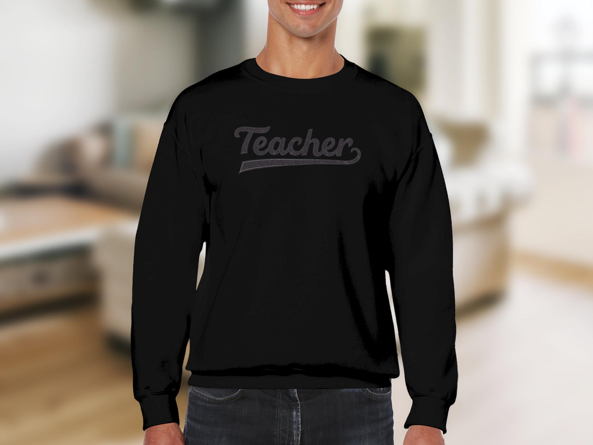 Teacher Logo Design Long Sleeve Sweatshirt product