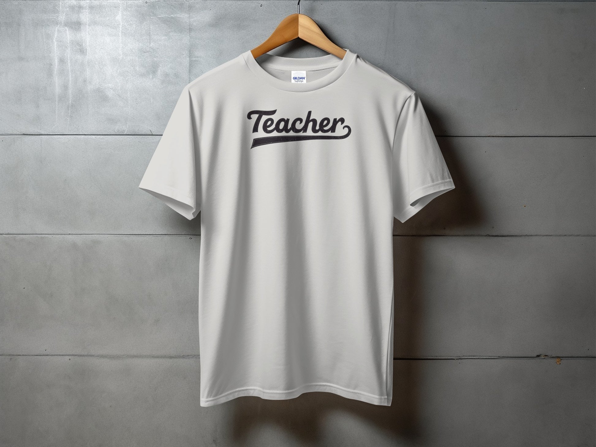 Teacher Script Logo Casual Short Sleeve Shirt product