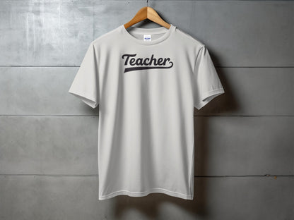 Teacher Script Logo Casual Short Sleeve Shirt product